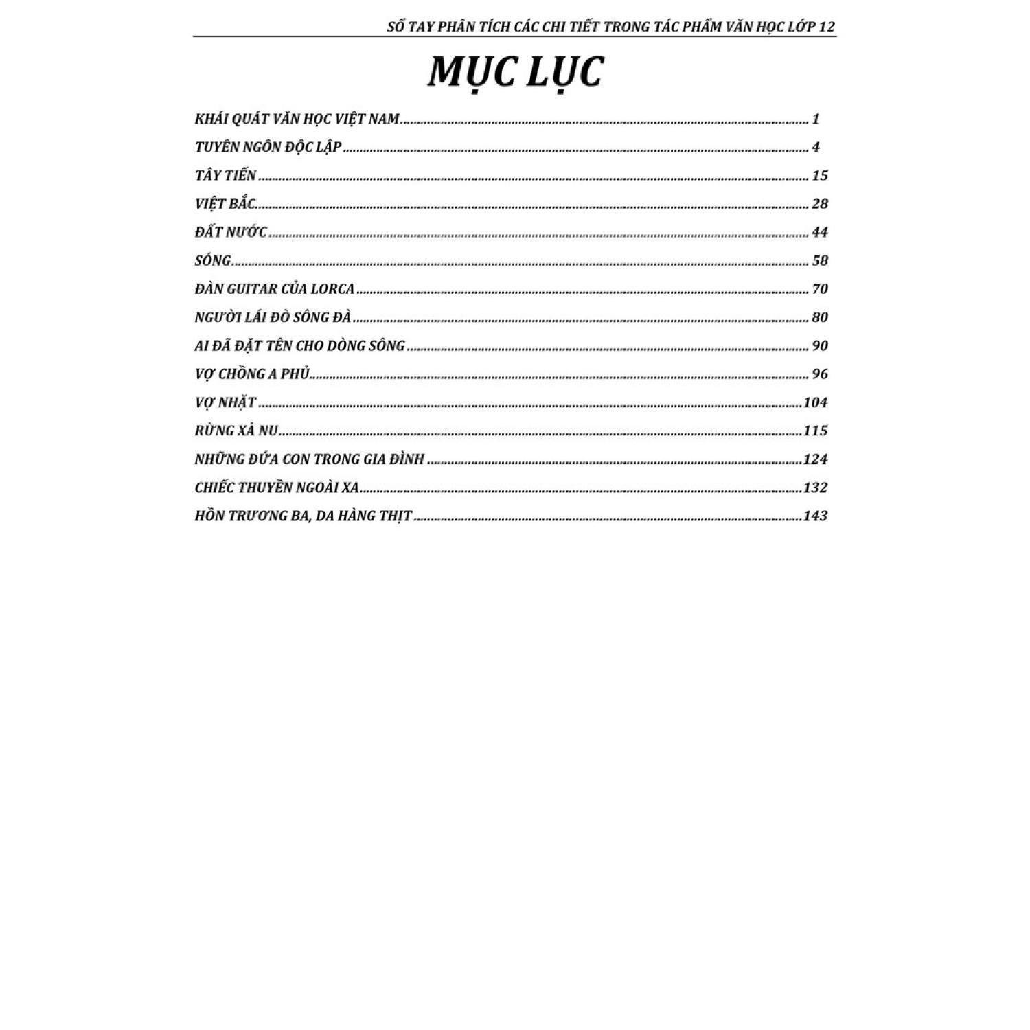 [ LỚP 12 ] Sổ Tay Môn Ngữ Văn - Ôn Thi THPT Quốc gia