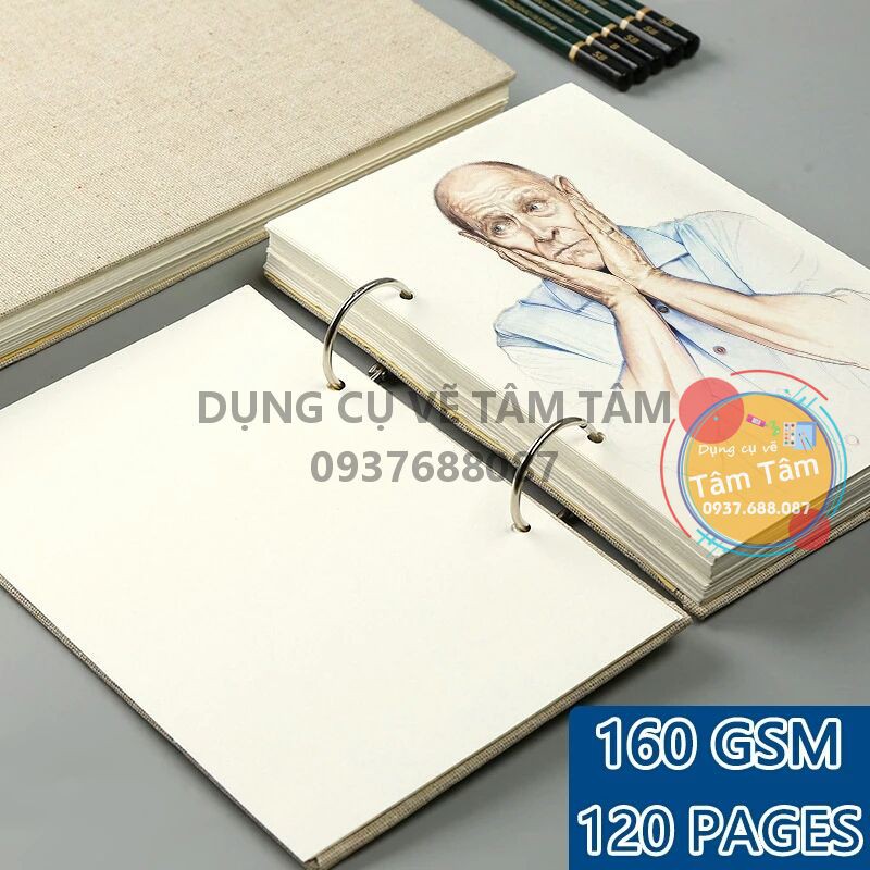 -Sổ vẽ chì, Sổ Sketchbook, Sổ Khuyên A5 / A4 / A3