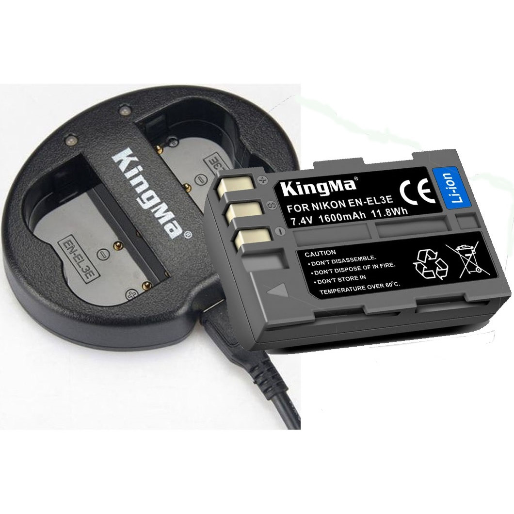 Pin, sạc kingma EN-EL3e cho máy ảnh Nikon