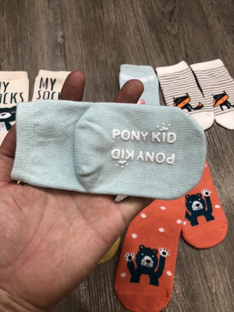 Tất Pony Kid Cổ Cao Chống Trượt