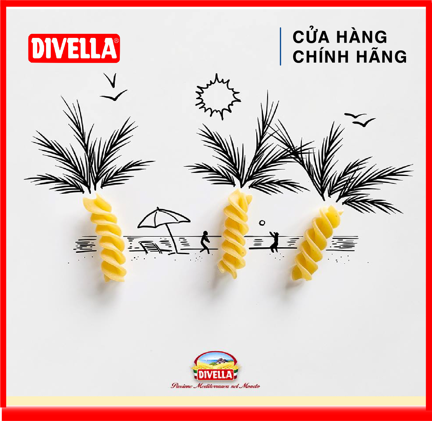 [HOÀN TIỀN MAX 10%]Nui Xoắn Divella Fusilli Số 40 (500g)