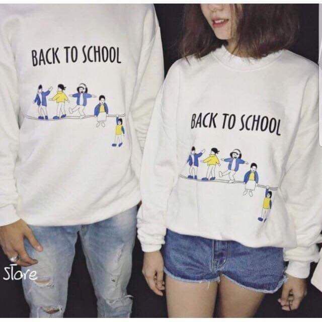 Áo thun chữ Back to school siêu đẹp BLA0412