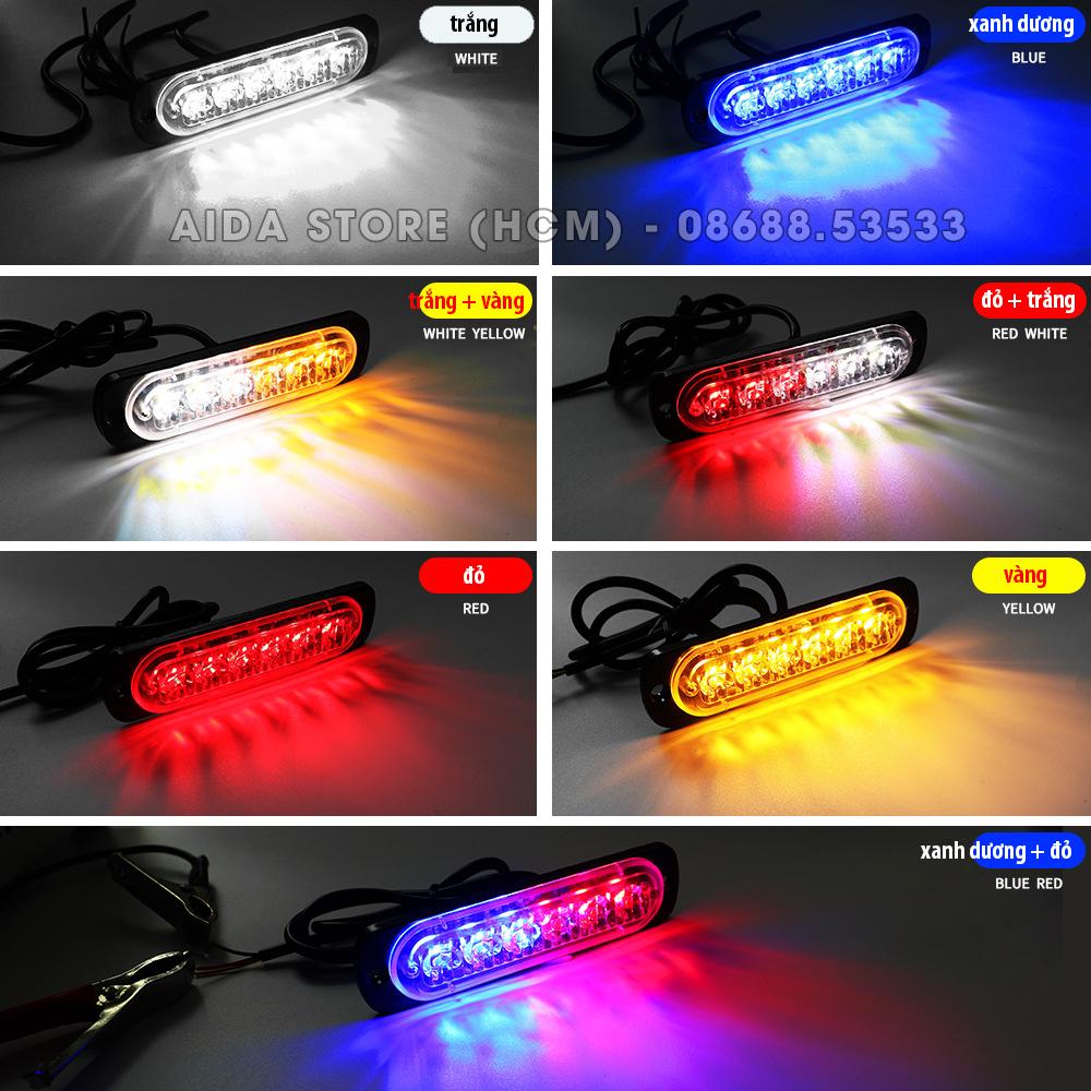 [HCM]Đèn LED nhấp nháy F1 cao cấp 17 chế độ chớp