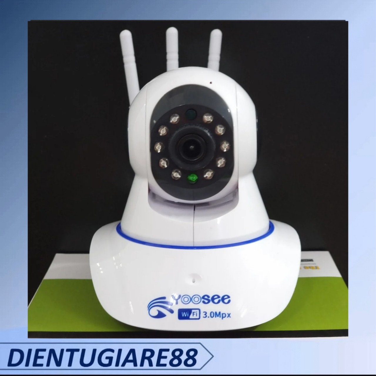 Camera IP Wifi không dây YOOSEE trong nhà 3 râu , hỗ trợ hồng ngoại xem ban đêm , đàm thoại 2 chiều , không cổng Lan , bảo hành 1 năm