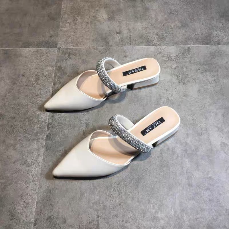 Sục nữ mũi nhọn quai đá lấp lánh sang chảnh M01