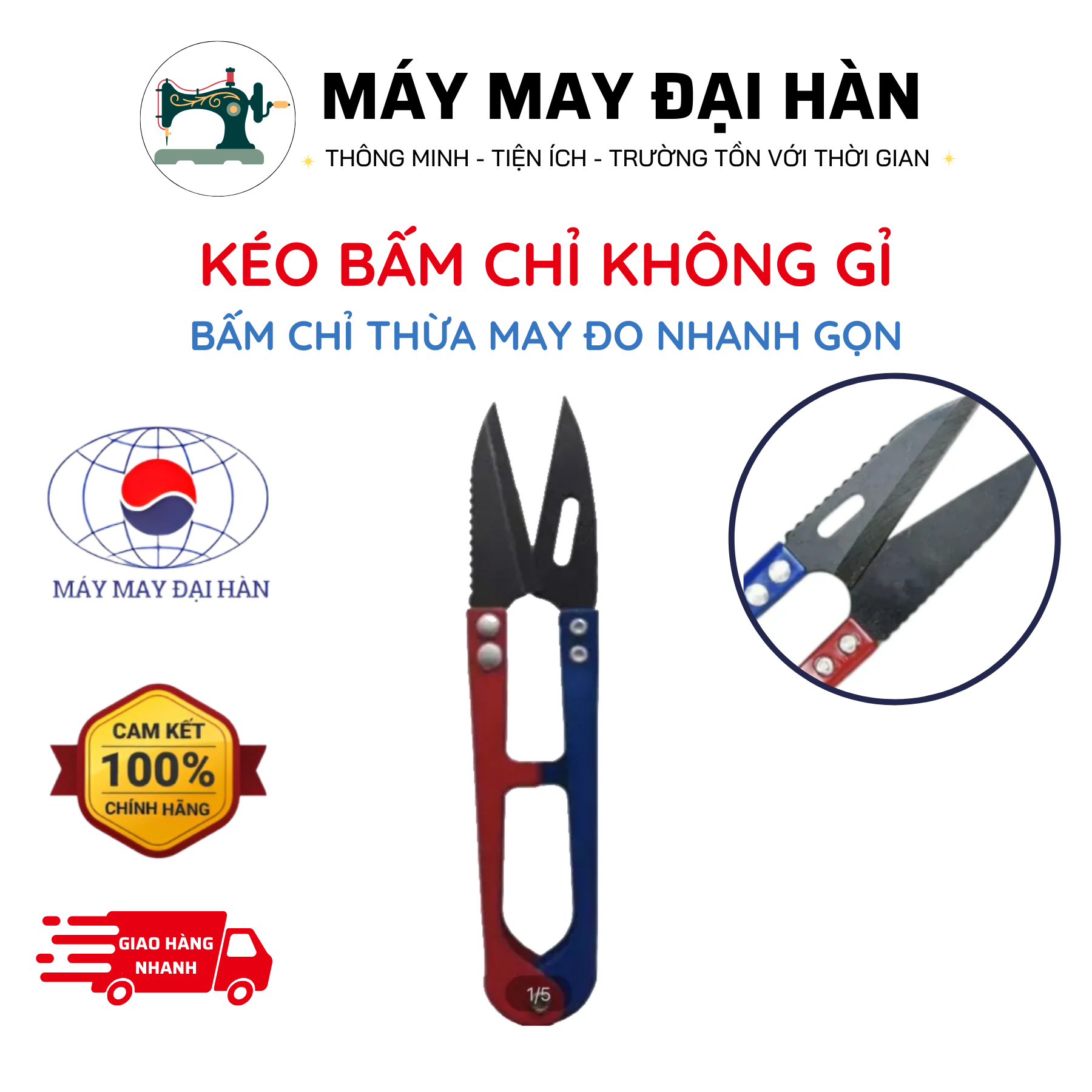 Kéo bấm chỉ răng cưa yjl 198 hiệu daji sắc bén, nhỏ gọn, tiện lợi dễ dùng
