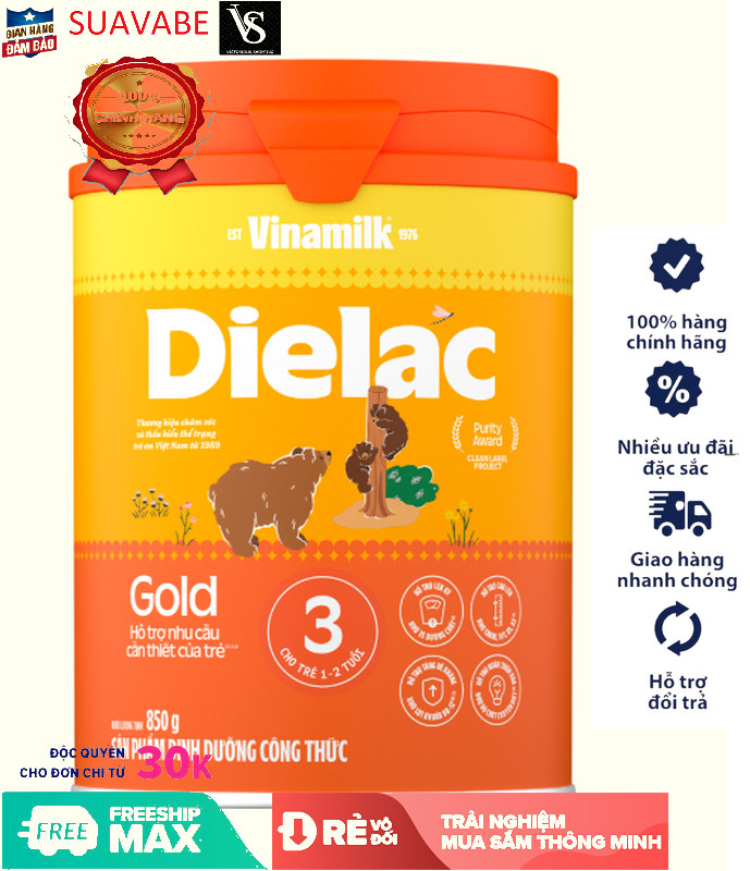Sữa Dielac Alpha Gold 3 - 850g Vinamilk