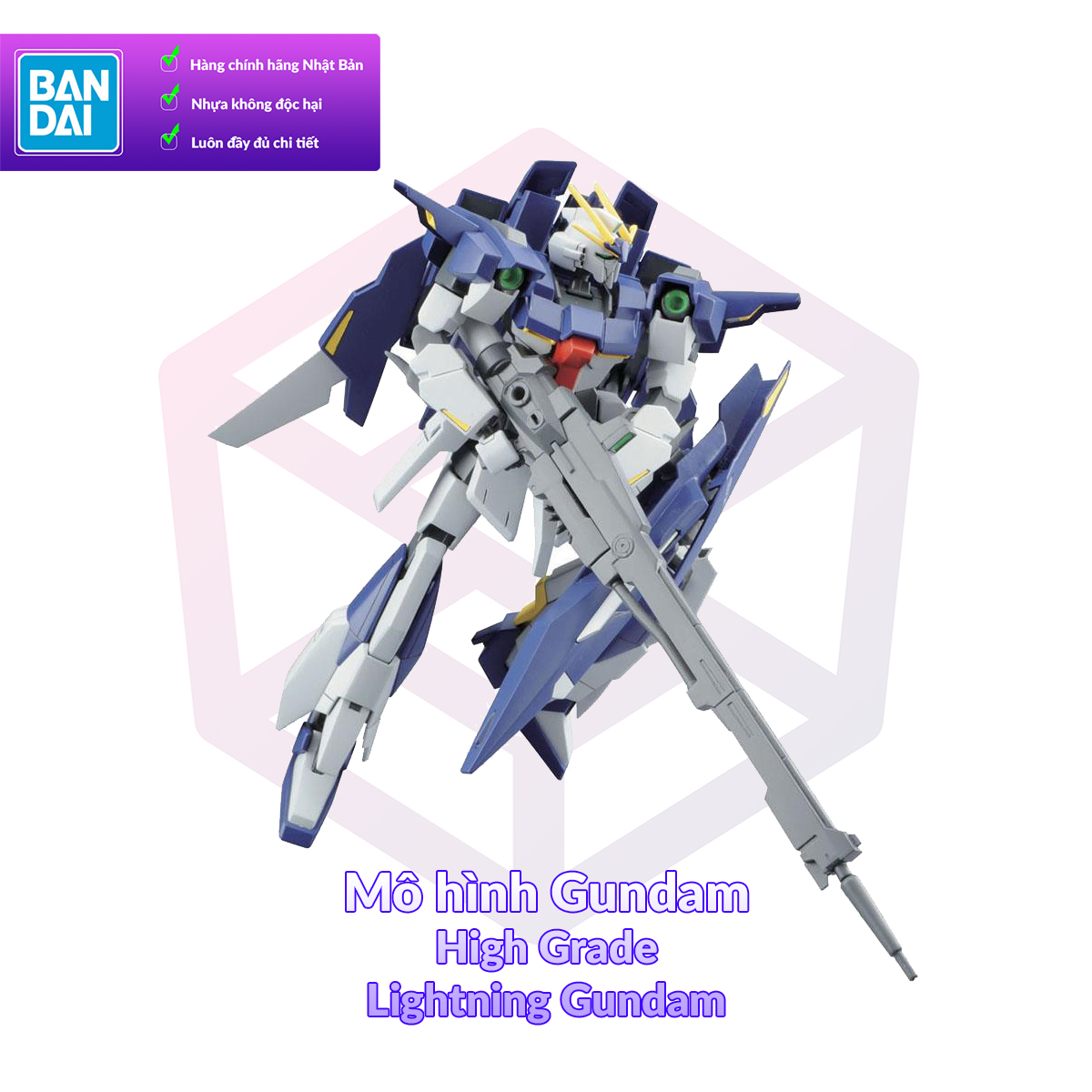 7-11/12 VOUCHER 8%]Mô Hình Gundam Bandai HG 020 Lightning Gundam 1/144  Build Fighters Try [GDB] [BHG] 