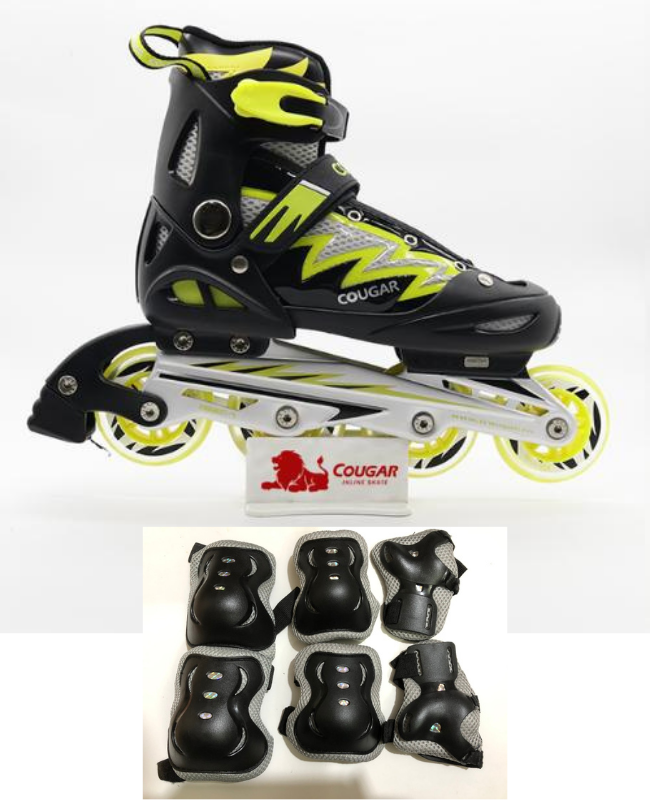 Giày Trượt Patin Cougar 835LSG - Có Đèn Tặng Bộ Bảo Vệ (Gối, Khuỷu, Tay)