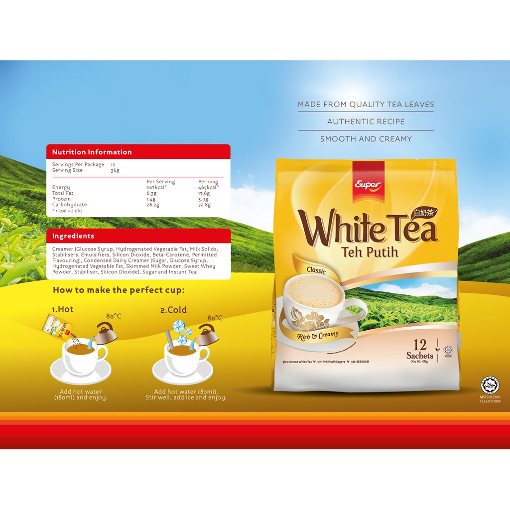 [HCM]Trà Sữa Trắng Super - Super White Tea Teh Putih Malaysia