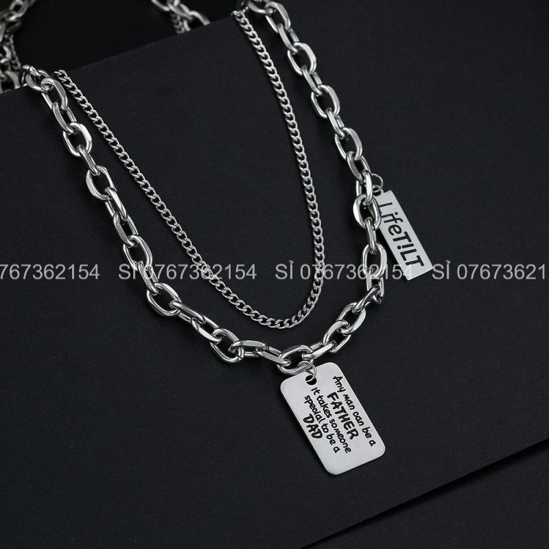 Set 2 Dây Chuyền Unisex Tầng Lifes