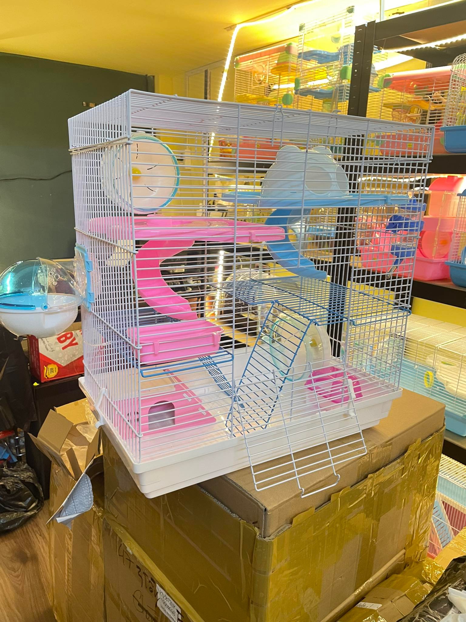Lồng size đại 3 tầng (dai47cao51rong30) cho hamster,sóc,bọ ú,nhím kiểng .