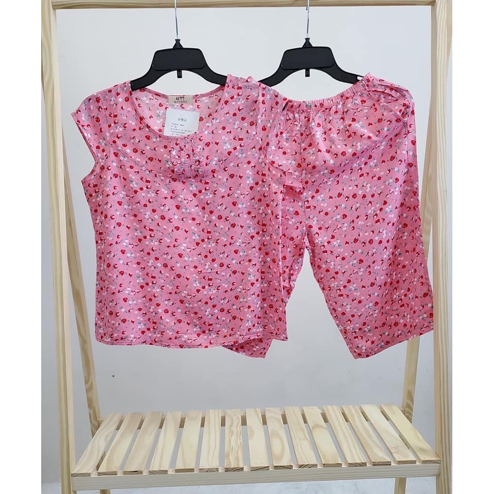 [HCM]Đồ mặc nhà - Bộ tole lanh lụa Thái dưới 70kg (giá sỉ)