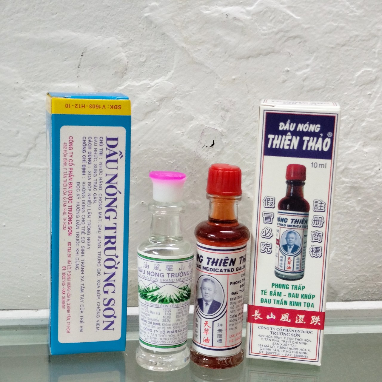 Dầu nóng Trường Sơn, Thiên Thảo chai 10ml
