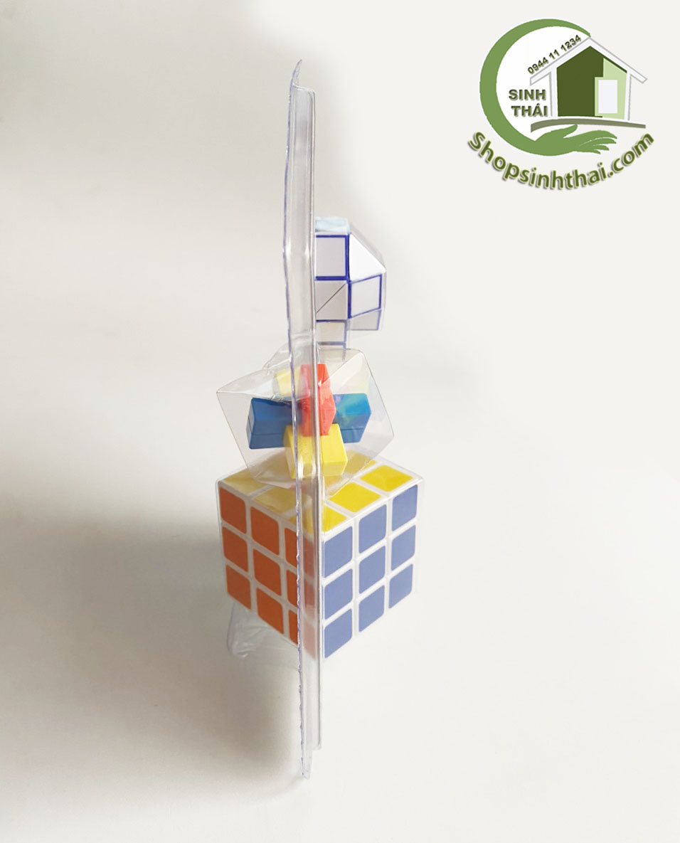Vỉ 3 cục rubik 3x3 to nhỏ