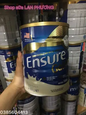 Lon sữa bột Ensure Gold Hương Vani 850g