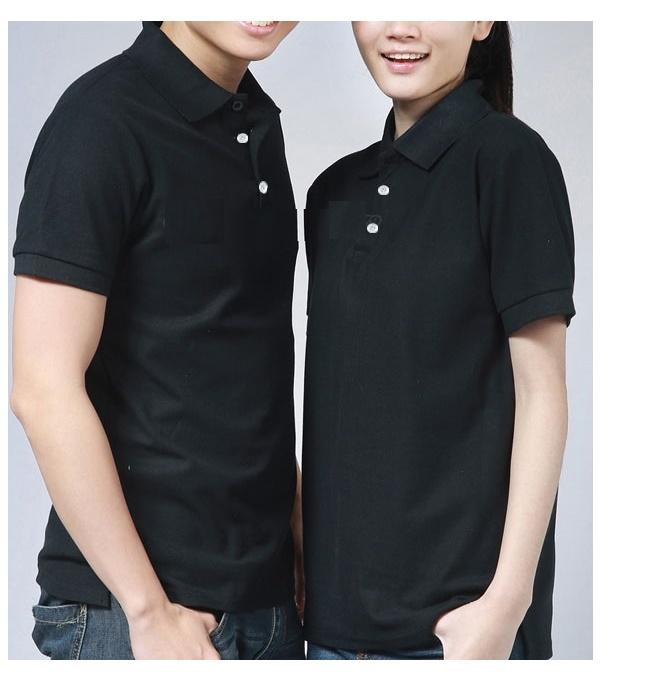 ÁO THUN P0-LO  CÁ SẤU CỔ TRỤ  MÀU ĐEN  TAY NGẮN NAM / NỮ CAO CẤP  CHẤT XỊN 6