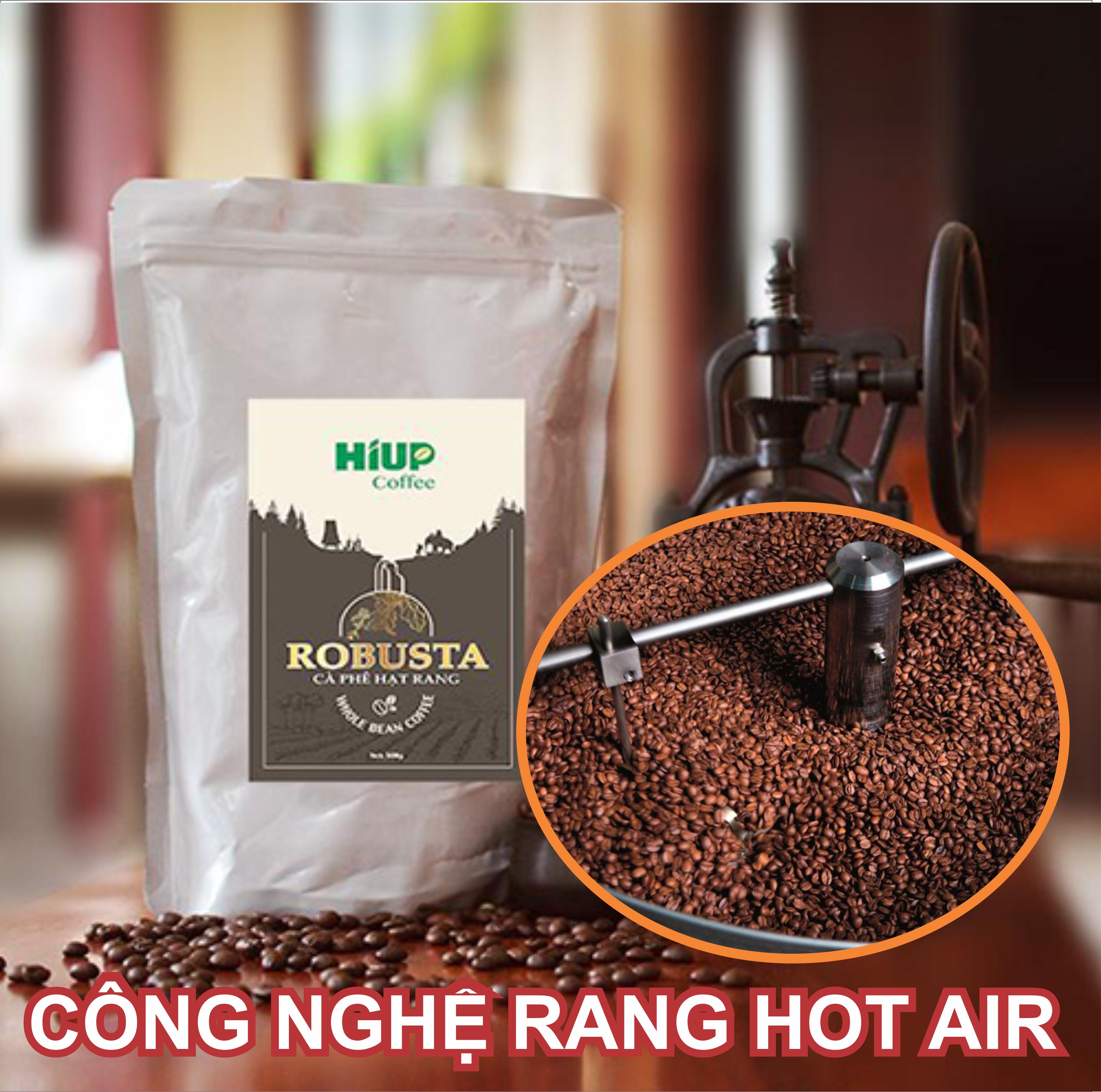 Cà Phê Hạt Robusta S18 Rang Mộc (500gr) - HIUP Coffee