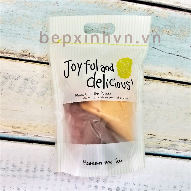 Túi zip đựng bánh kẹo Joyful and delicious (10/100túi)