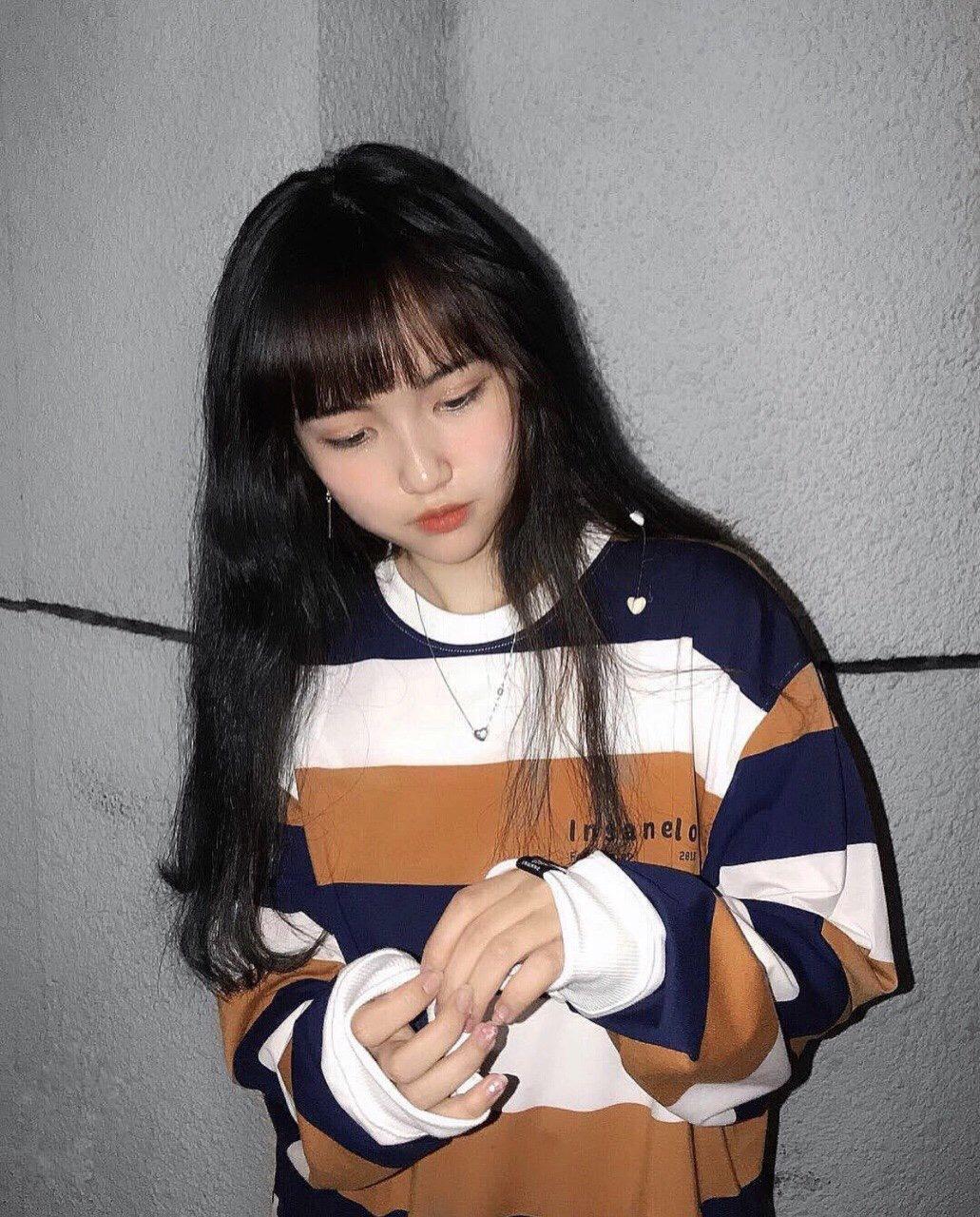 Áo sweater sọc ngang Insan Clo mẫu mới cực xinh