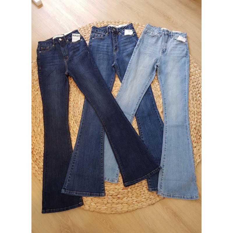 [HCM]Quần Jean Ống Loe LD01 Bigsize dài 110cm
