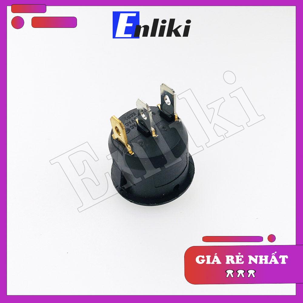Công Tắc Bập Bênh Tròn 6A 250V 3P KCD1-105