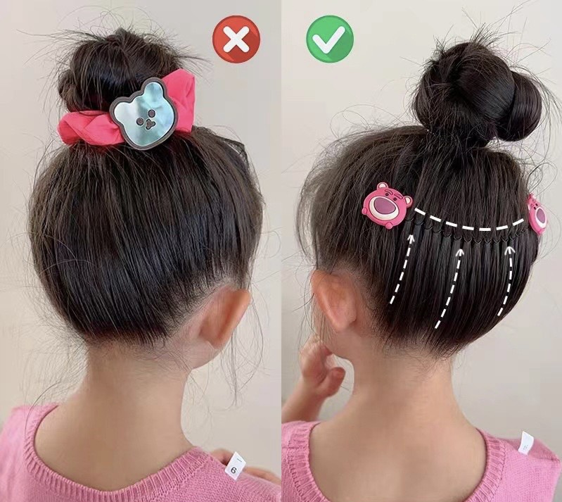 Lược xược cài tóc giữ tóc gọn gàng hoạt hình hot tiktok dễ thương cho bé