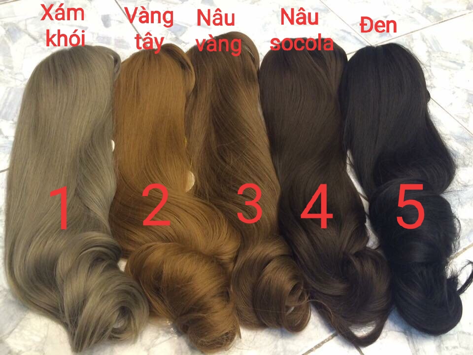 [ giảm giá, 25cm ] tóc giả nữ cột xoăn ngắn, tóc giả buộc, tóc đuôi ngựa