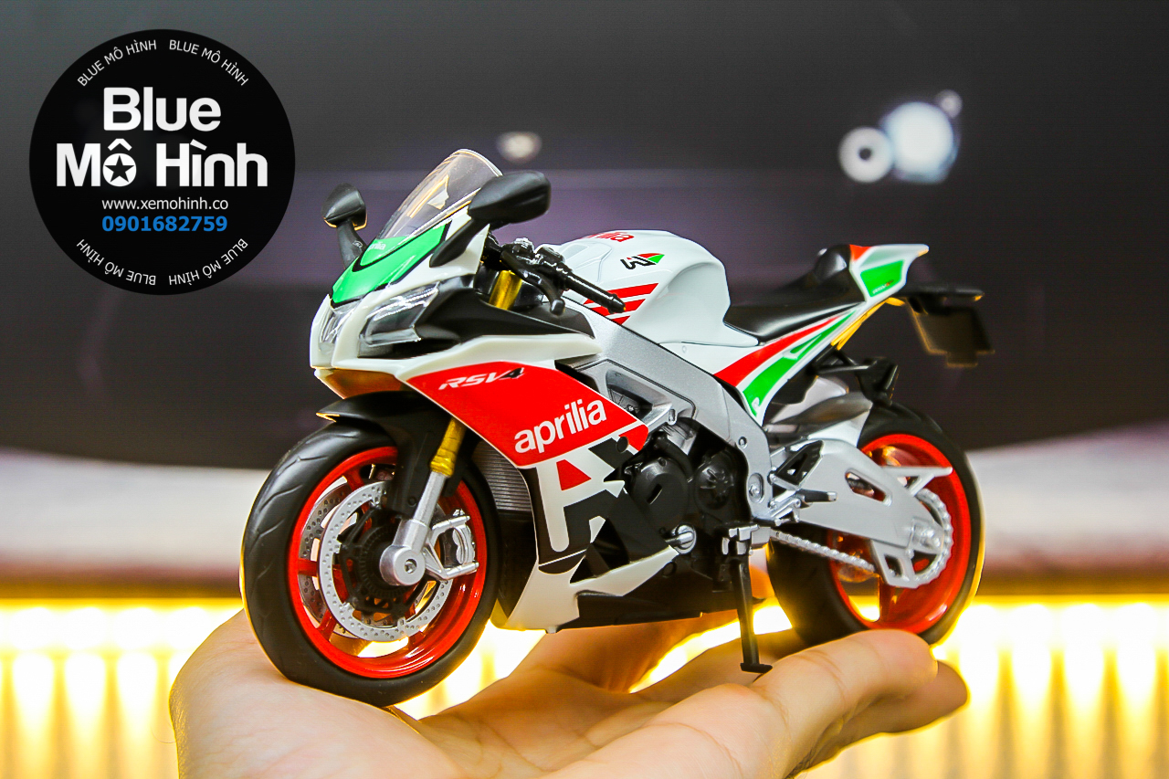 Blue mô hình | xe mô hình mô tô aprilia rsv4 1:12