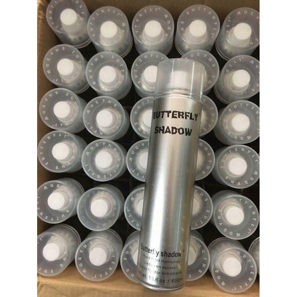 Gôm xịt tóc Butterfly shadow 600ml