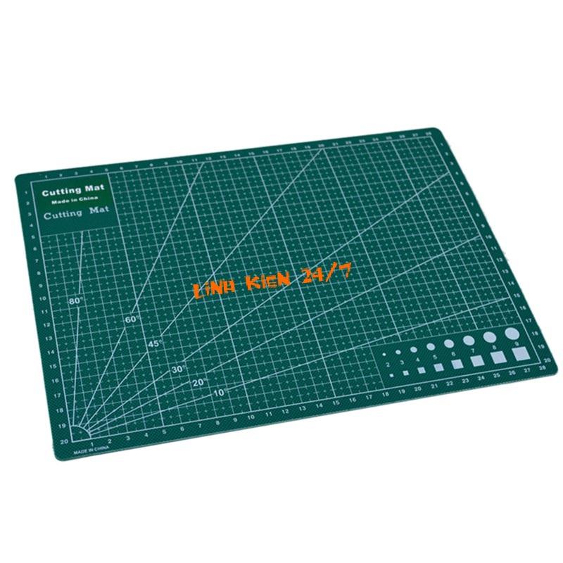 TẤM LÓT CẮT KỸ THUẬT CUTTING MAT KHỔ A4 HAI MẶT BLUE