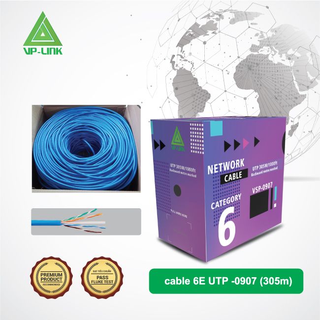 [HCM]3m Dây mạng (cáp lan) CAT6 bấm sẵn 2 đầu