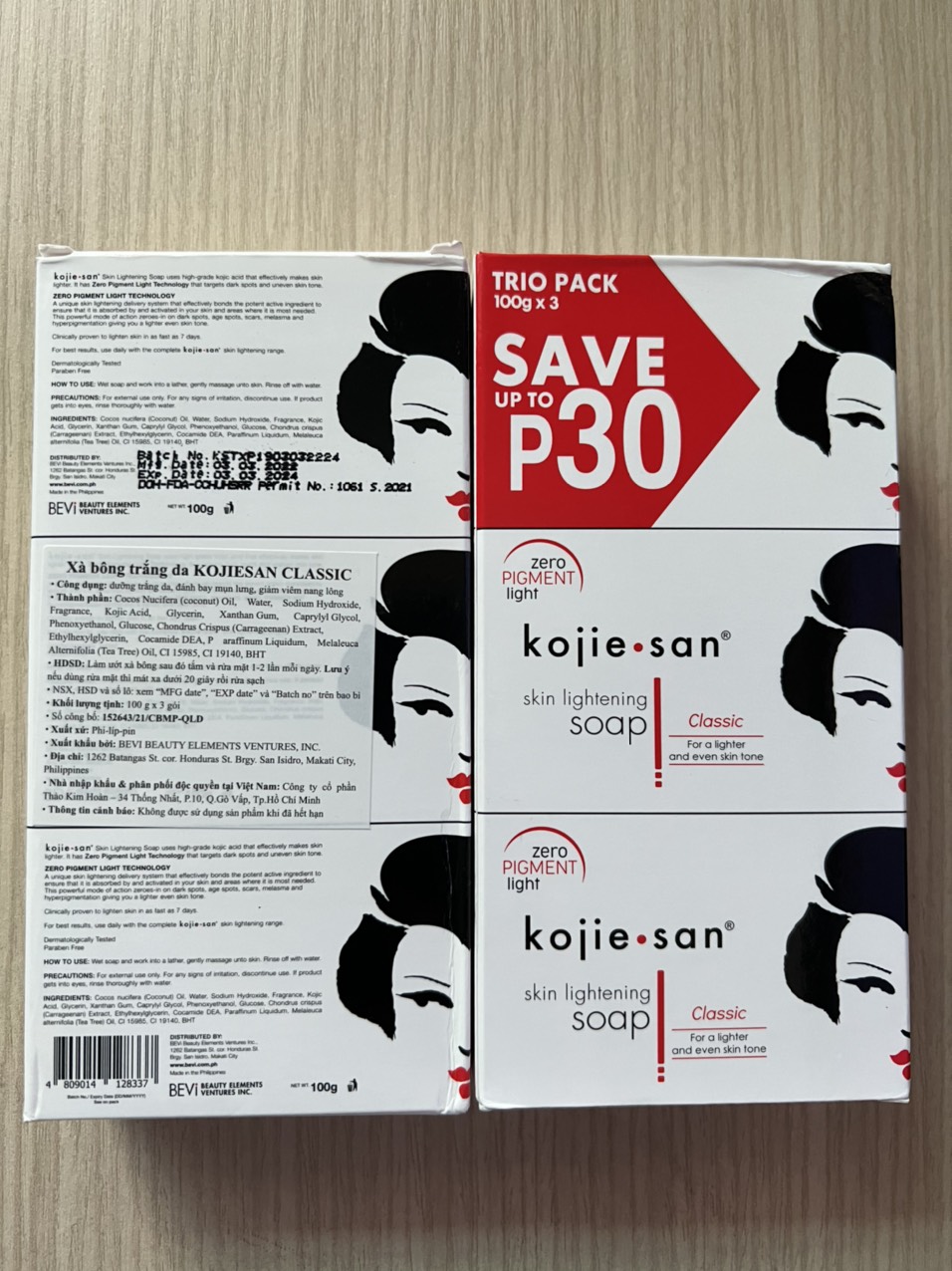 Set 3 Xà Phòng Kojiesan 100g ( Hàng Chính Hãng )