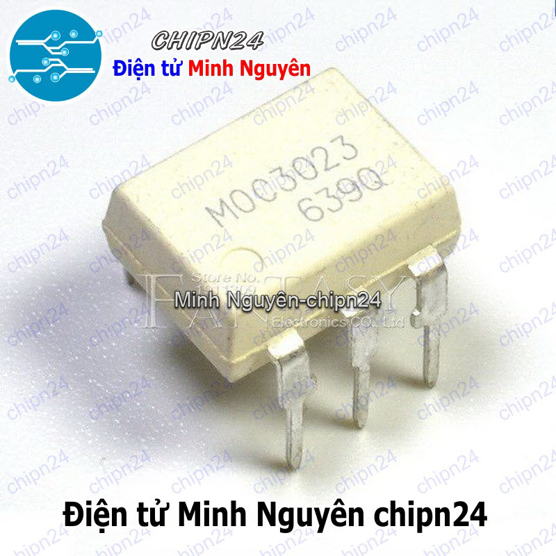 [2 con] (DT) Opto MOC3023 DIP-6 Trắng Hàng Tốt - HH003669