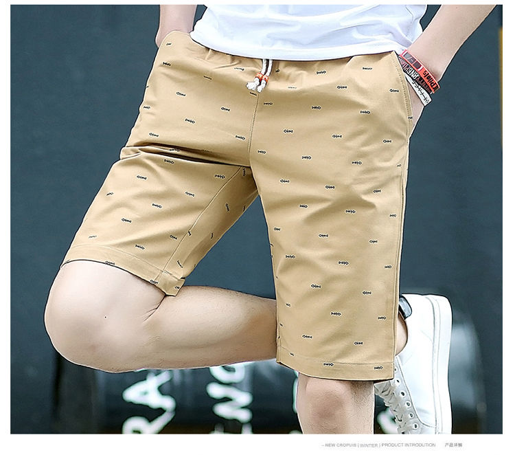 Quần short kaki nam cạp chun phong cách trẻ trung