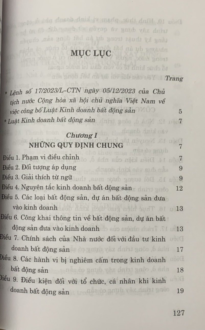 Luật Kinh Doanh Bất Động Sản