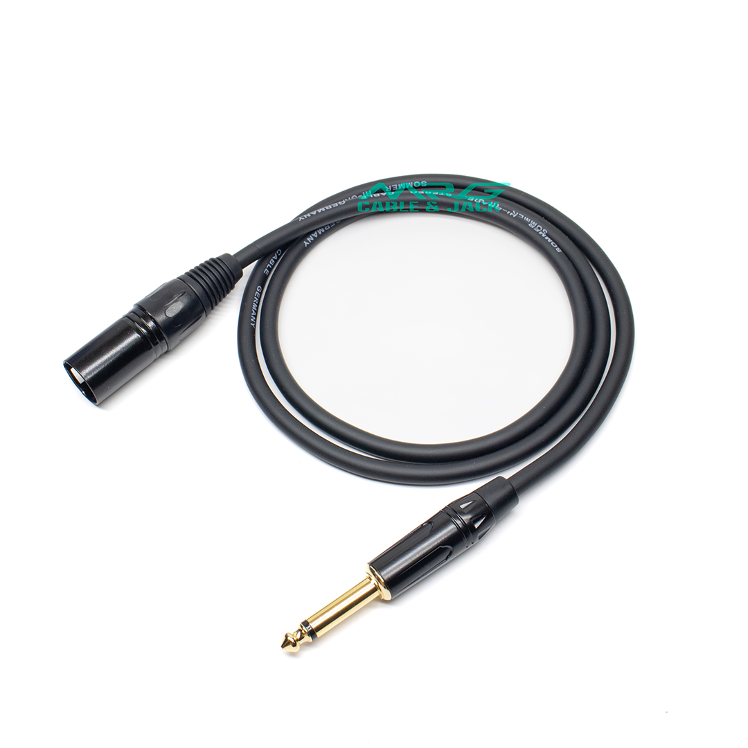 Dây canon đực sang 6 ly, dài 0.5m-1m-2m-3m-5m-8m-10m | dây canon ra 6ly, dây jack canon đực ra 6 ly, dây xlr ra 6.5mm.