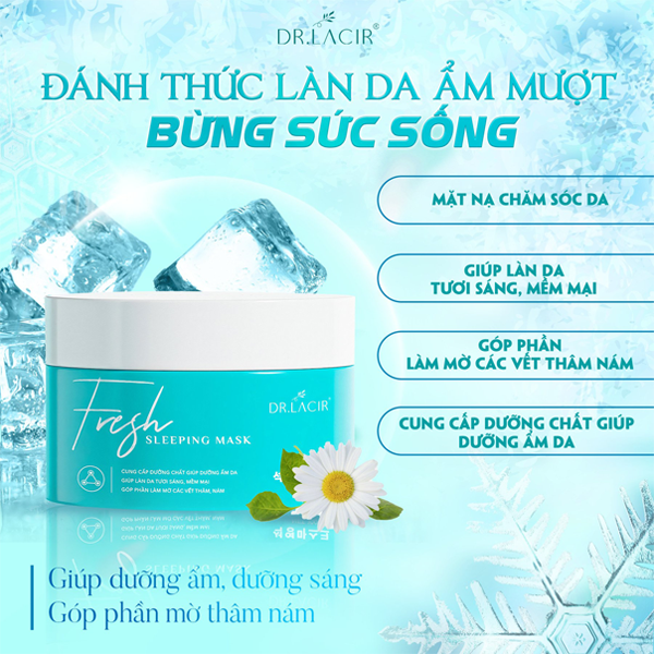 Mặt nạ thạch anh tươi Dr Lacir 100gr
