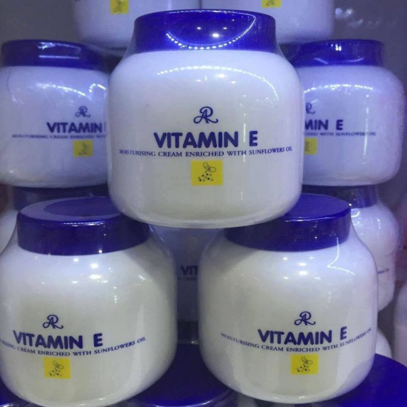 Kem dưỡng da Vitamin E Aron Thái Lan 200ml dùng cho cả da mặt và body nhập khẩu