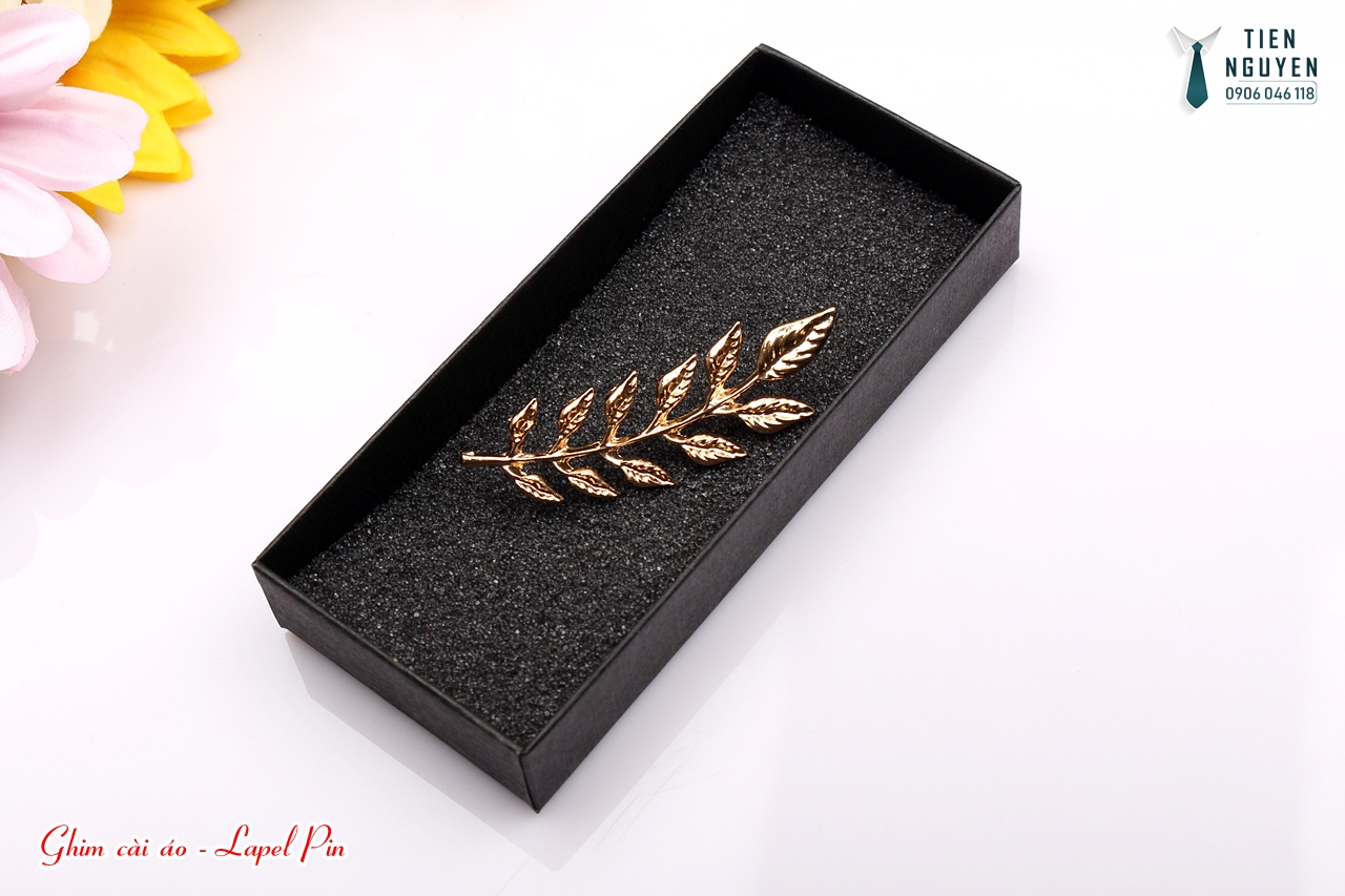 [XẢ KHO 3 NGÀY] Ghim cài áo - Phụ kiện cài áo vest Lapel pin, ghim bông lúa - tặng kèm hộp Full box - Tiennguyen