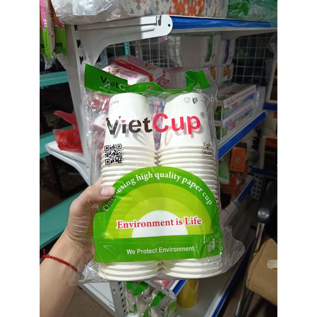 White Paper Cups 50 Pieces 180ml 6oz Disposable Paper Cups