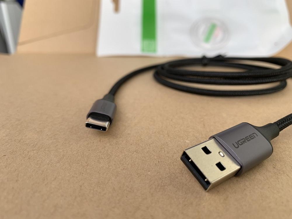 Dây cáp sạc điện thoại USB ra TypeeC - 1M - Ugreen 60126 - 60126