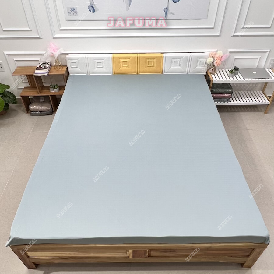 Drap bọc nệm topper thun lạnh ý | bo chun | 1m 1m2 1m4 1m6 1m8 | nệm dưới 18cm | ty1-01 | jafuma