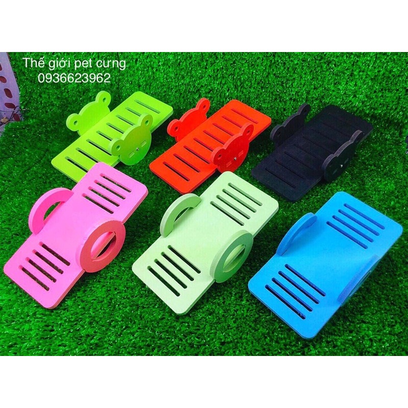 Bập Bênh Hámster Gỗ Ép Loại Xịn 9*4