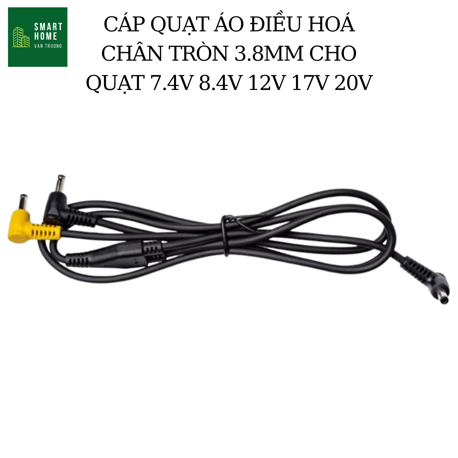 USB cable for 5V 5v air conditioning fan speed air conditioning fan needle 3.8mm anti-tangle 3 heads