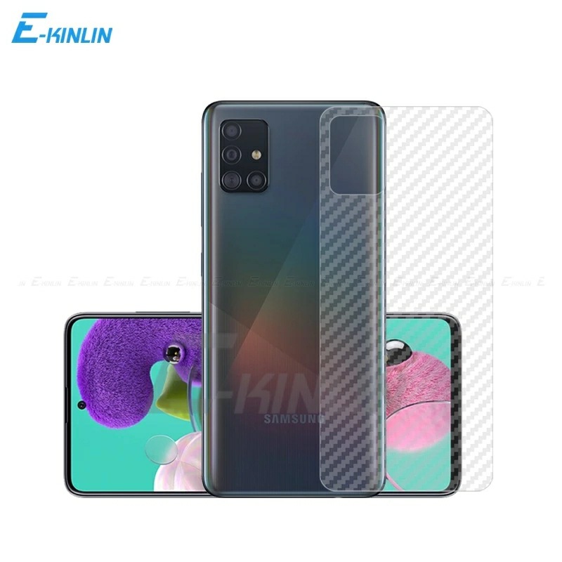 Dán lưng Samsung A51 vân Carbon chống mồi hôi bám bẩn