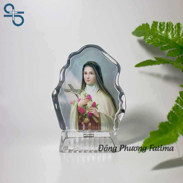 Pha Lê Trang Trí Hình Chiếc Lá 10cm