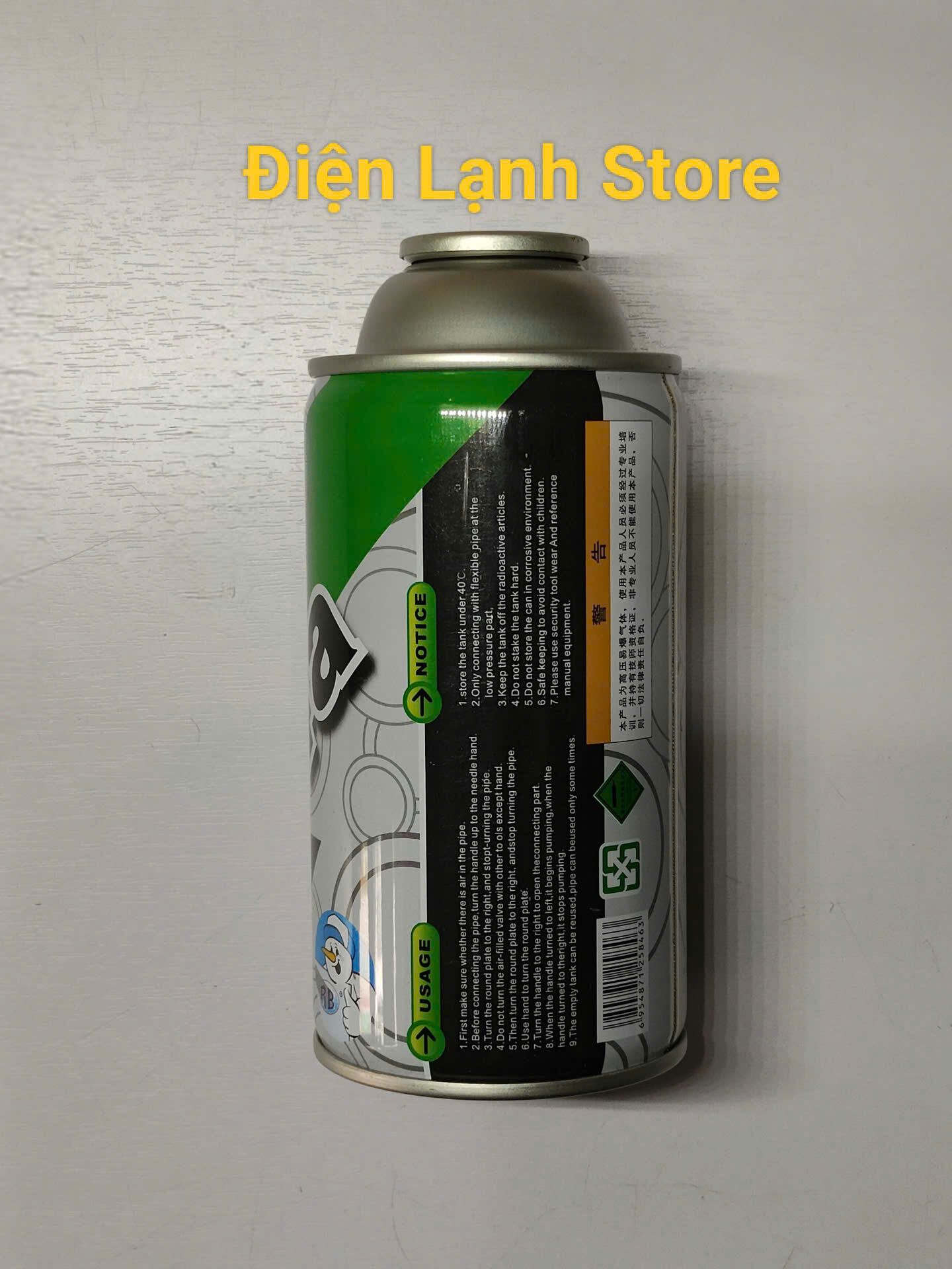 Gas lon 134a thương hiệu RB.