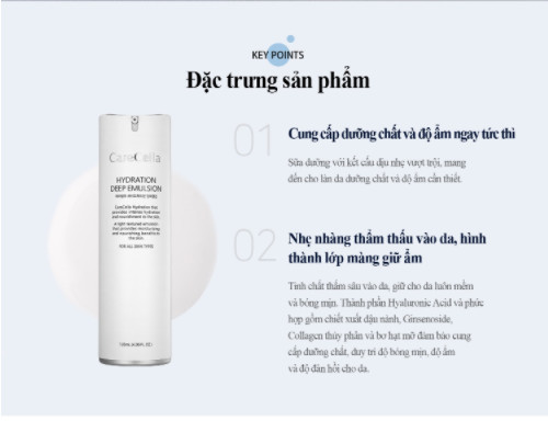 Sữa dưỡng CareCella Hydration Deep Emulsion / CareCella Hydration Deep Emulsion