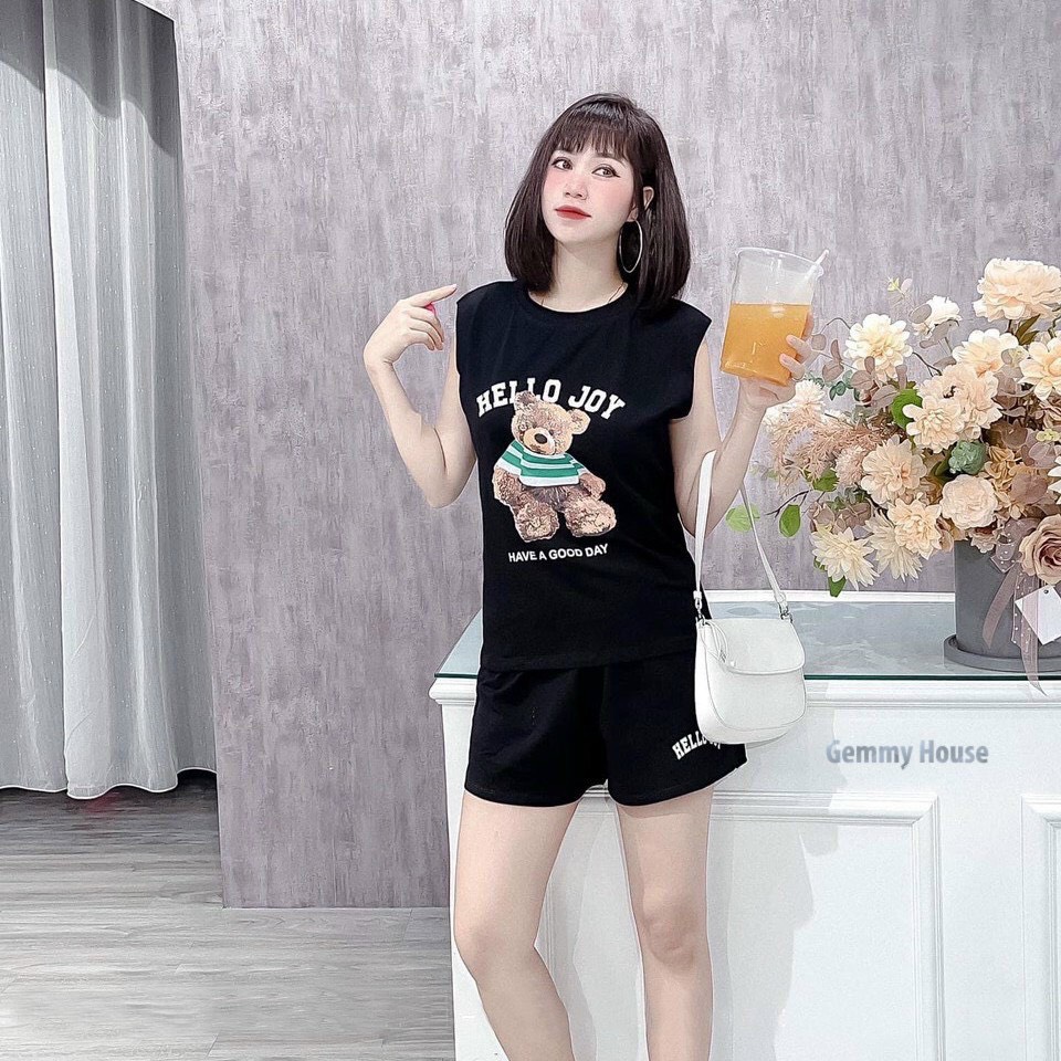 [FREESHIP TOÀN QUỐC] Đồ Bộ Mặc Nhà In Gấu Siêu Xinh TP